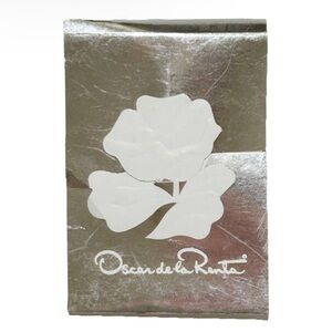 Vintage 1989 Oscar de la Renta Eau de Toilette Mini Vial 1 mL Silver Flower Rare